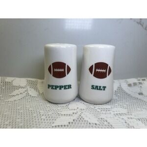 Football Salt & Pepper Shakers Set Super Bowl Party Decor